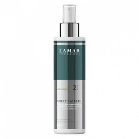 Lamar PERFECT MATTE Тоник балансирующий для проблемной кожи с цинком и молочной кислотой