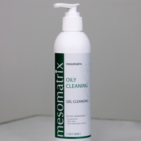 MESOMATRIX OILY CLEANING, очищающий гель для жирной кожи с экстрактом белой ивы (био-салицилат) и Aloe Vera