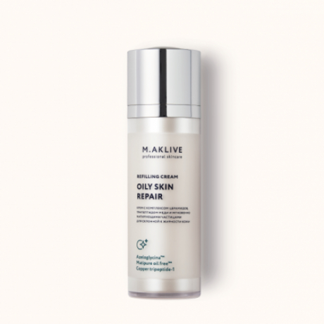 M.AKLIVE Oily skin repair cream Легкий напитывающий крем "Восстановление кожи склонной к жирности"
