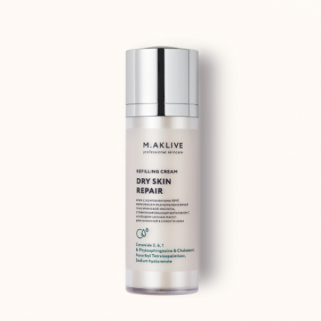 M.AKLIVE Dry skin repair cream Легкий напитывающий крем "Восстановление кожи склонной к сухости"