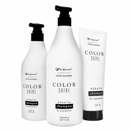 GERA PROFESSIONAL «COLOR SHINE» Шампунь для окрашенных волос с кератином