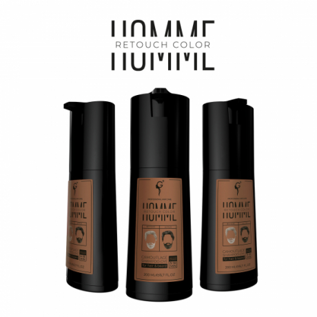 GERA PROFESSIONAL Мужской гель-краситель для окрашивания волос, бороды и усов
