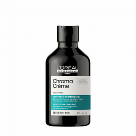 L'Oreal Крем-шампунь нейтрализующий, зеленый / Serie Expert Chroma Creme