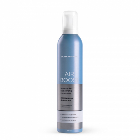 TNL PROFESSIONAL Air Boost Профессиональный мусс для укладки волос  «Подвижная фиксация»