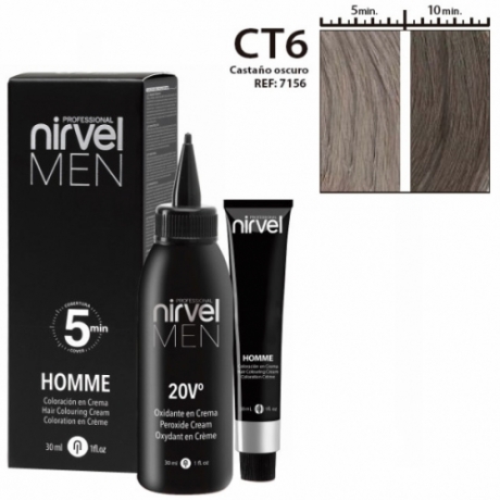 NIRVEL Homme Hair Dark Chestnut, краситель для волос мужской тёмно-каштановый CT-6